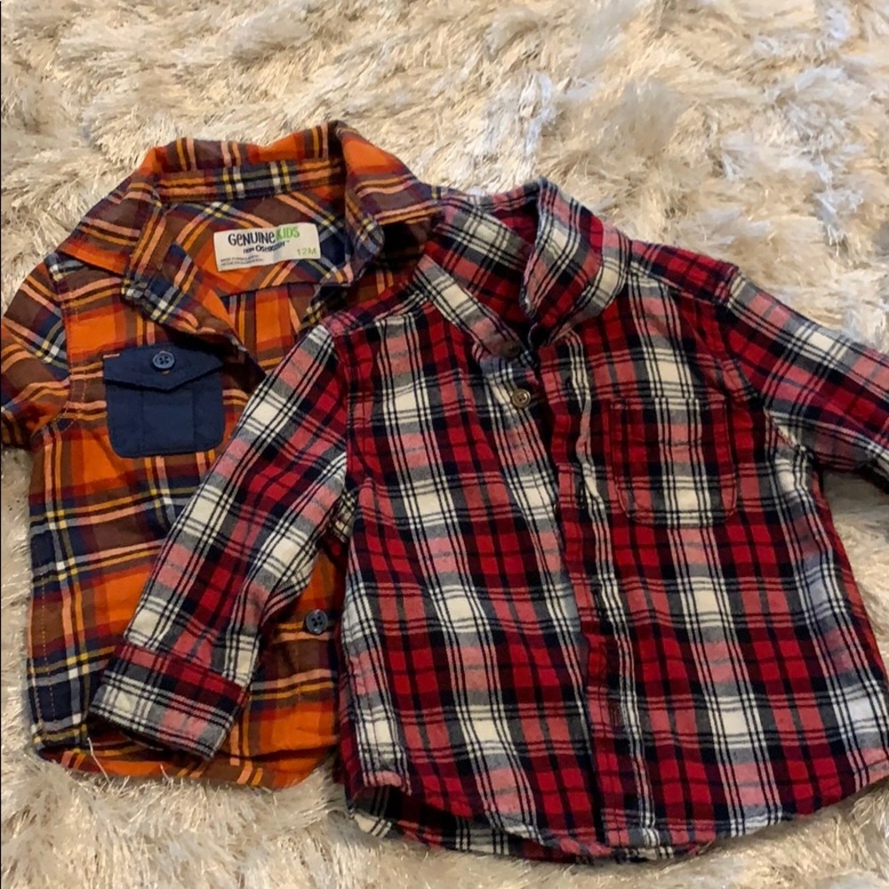 Bundle of baby boy flannels